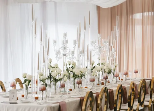 Crystal Glass Candelabra