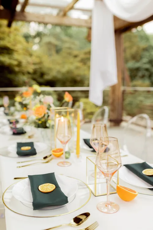 Peach Ombre Wine Glass