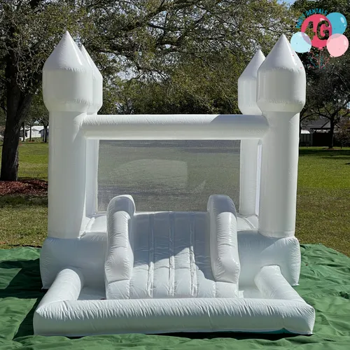 White Bouncy House - Castle