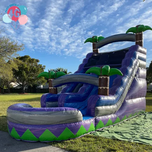 Inflatable Water Slide with Splash Pool for Adults and Kids