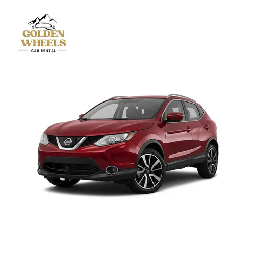 Nissan Qashqai Crossover SUV | 5-Seater | All-Wheel Drive (AWD) with Golden Wheels