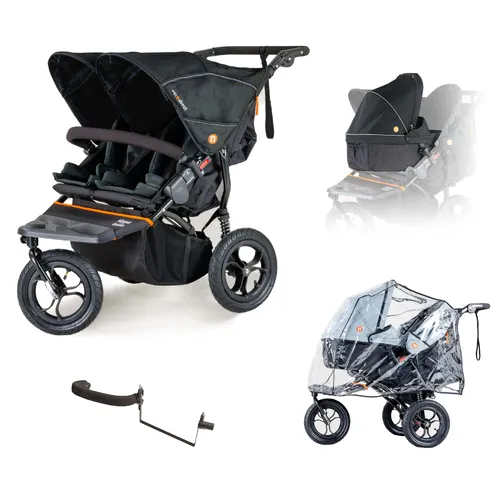 Out and About Double Nipper with Carrycot