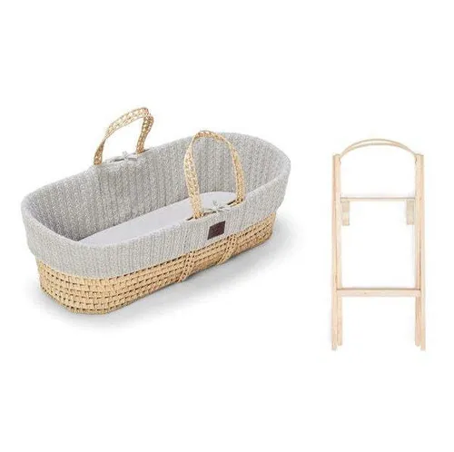 The Little Green Company Moses Basket and Stand