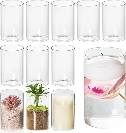 Clear Hurricane Vase