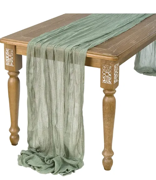 Gauze Runner - Sage Green