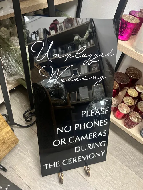 Unplugged Wedding Sign