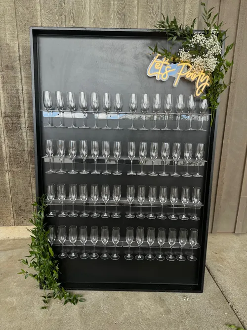 Champagne Wall Display