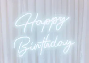 Happy Birthday Neon Sign 
