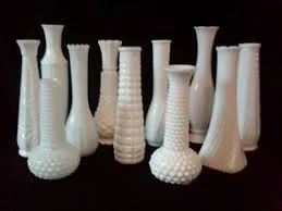 Milk Glass Bud Vases