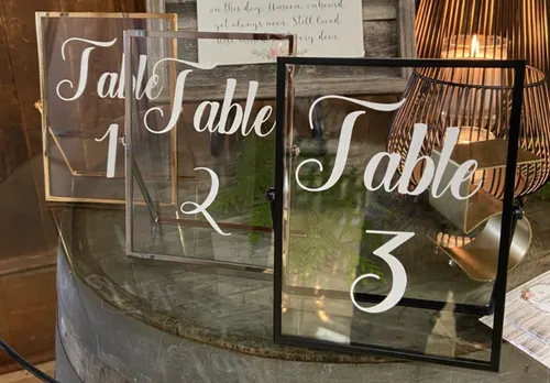 Floating Table Numbers