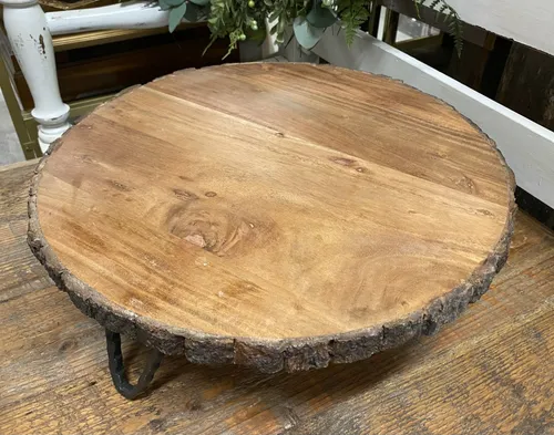 Log Round Cake Stand