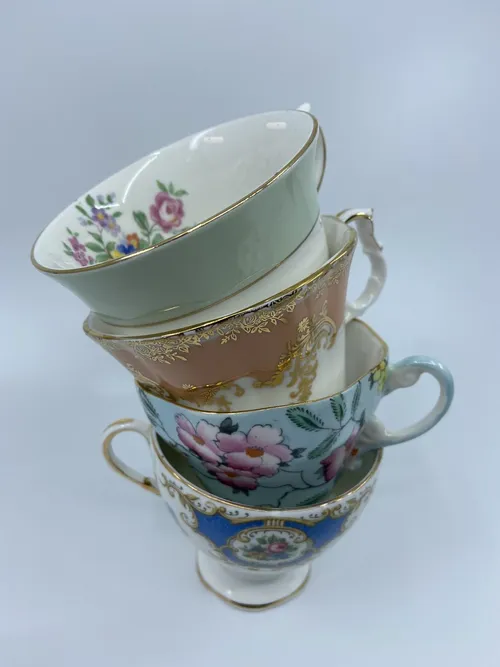 Bone China Teacups and Saucers