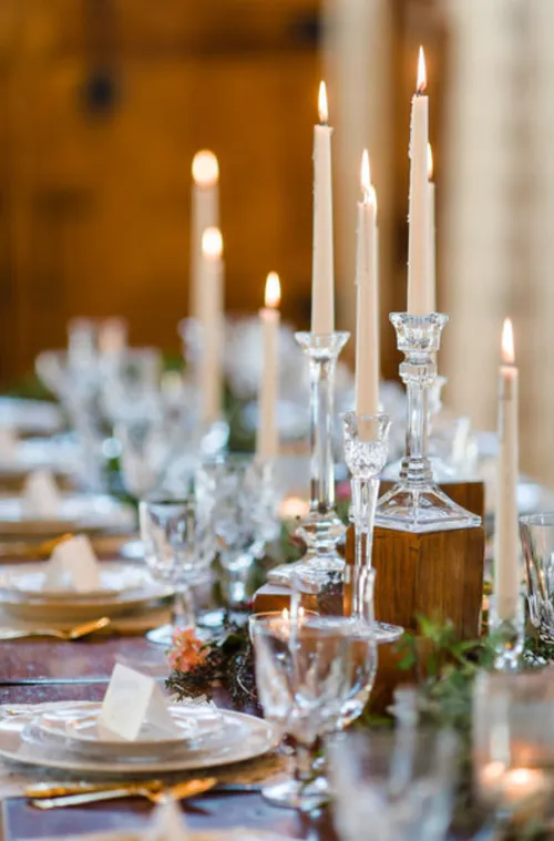 Crystal and Glass Candlesticks