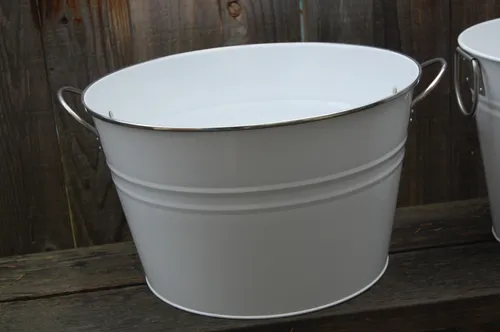 White Beverage Tubs