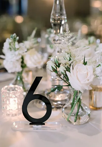 Black Table Numbers