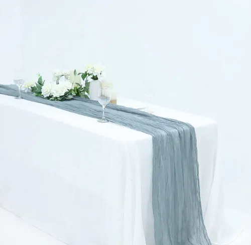 Gauze Runner - Dusty Blue