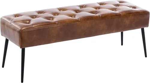 Brown Leather bench