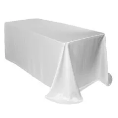 White 90x156 Rect Table
