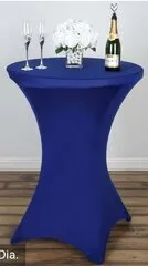 Royal Blue Spandex Cocktail Table