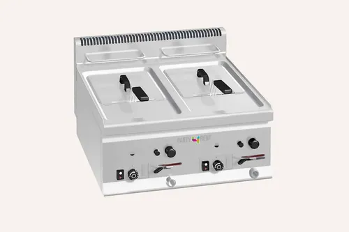 Gas Doppelfritteuse - 8+8 Liter - 13,2 kW