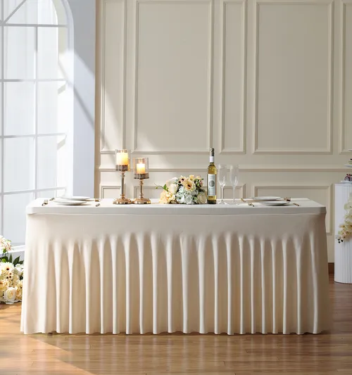 Curated 6Ft Skirt And Tablecloth Cover