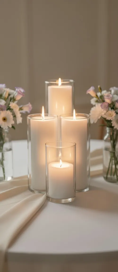 Statement Candle Holder Pillars (4.7 in, 5.9 in, 7.9 in)