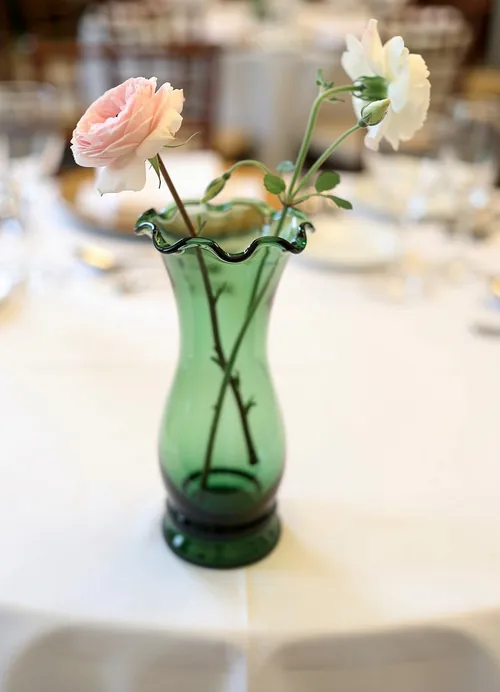 Elegant Green Tall Vase