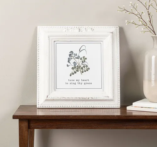 Small White Frame With Christian