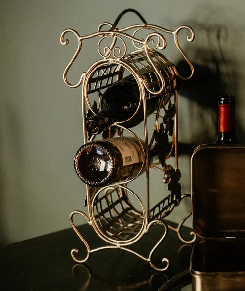 Vintage Gold Ornate Wine Hutches (set of 2) (can rent separately) 