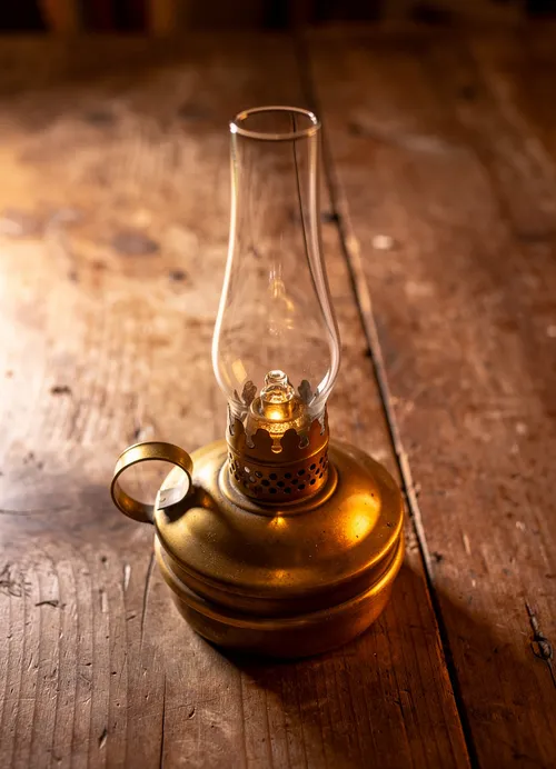Vintage Miniature Oil Lamp