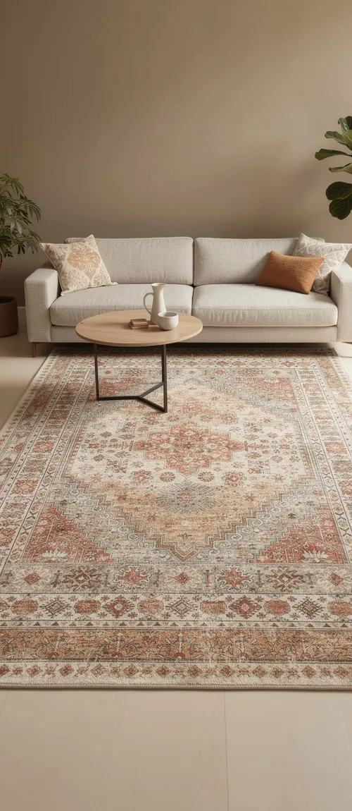 Vintage timeless ceremony or aisle Rug (5x7)