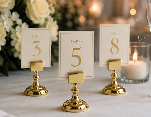 Table Number Holder ( Set of 1) 