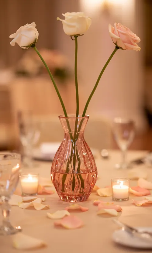 Rustic Pink Bud Vases