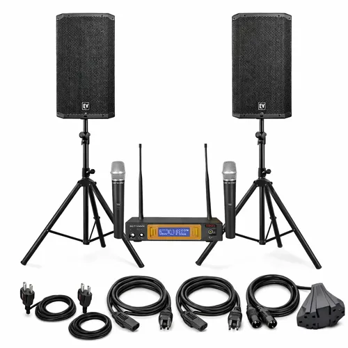 2 Speaker PA System