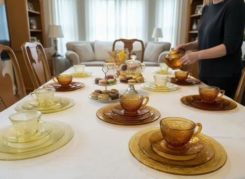 Yellow / Amber Salad/Dessert Plates