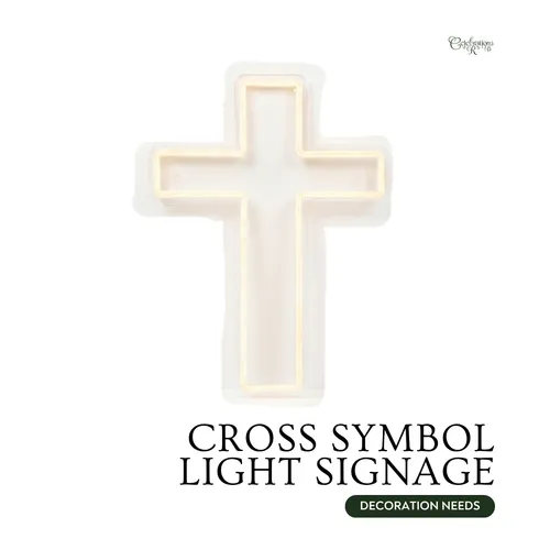 Cross Symbol Light Signage