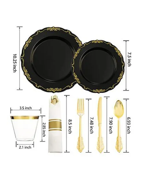 Black Charger Plates 13