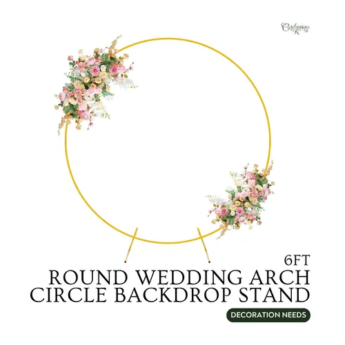 Round Wedding Arch Circle Backdrop Stand 