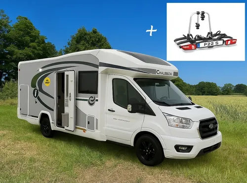 Chausson Titanium Line 640 mit Hundeaustattung und Fahrradträger (Reisen ab 4.2026)      