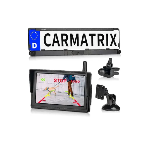 Rückfahrkamera mit Funkmonitor und Parksensoren für Heckboxen (auf Spinder SC2)       