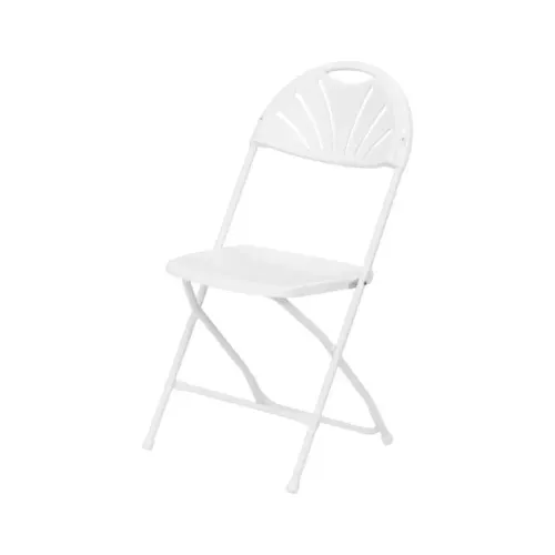 Chair | White Fan-back Folding