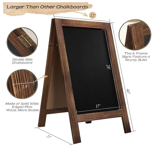 Large Rustic A-Frame Chalkboard Sign