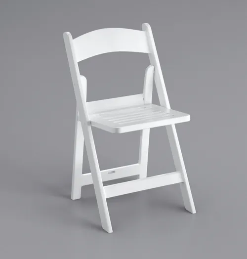 White Slatted Chair