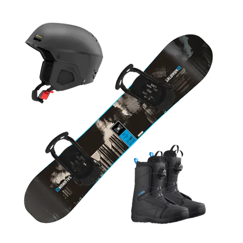 Premium Snowboard Package with Helmet