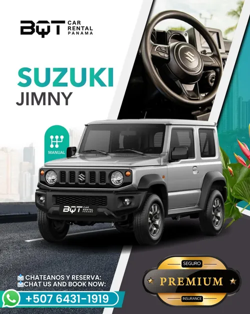 Suzuki Jimny  3 door MANUAL / De Cambios (Manual). $55Day!!!  Premiun (Full) Insurance 25.95 + tax. Included.