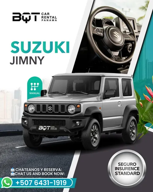 Suzuki Jimny 2022 3 door MANUAL /  De Cambios (Manual).  $55 Day!!!  Basic (SOAT) Insurance 18.95 + tax. Included.