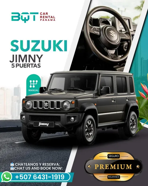 Suzuki Jimny 5 door 5spd Manual (Premium Insurance $25.95)