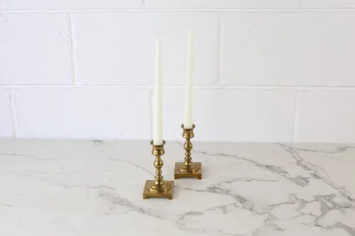 Antique Brass Candlestick Holder