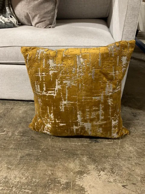 Abstract gold pillow