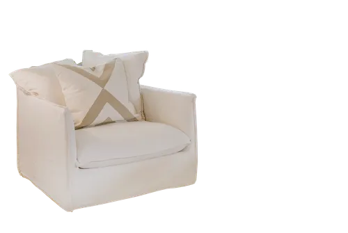 KATRIN White Slip Cover Chairs